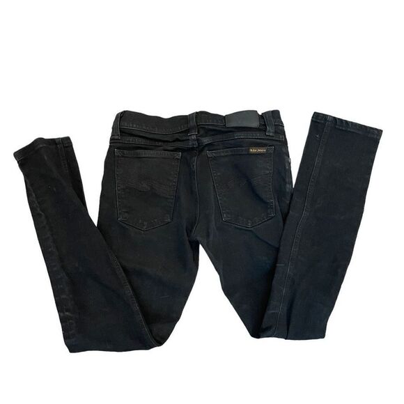 NUDIE Jeans Tight Long John Organic Black Black N619 27x32 HEMMED - Picture 2 of 11